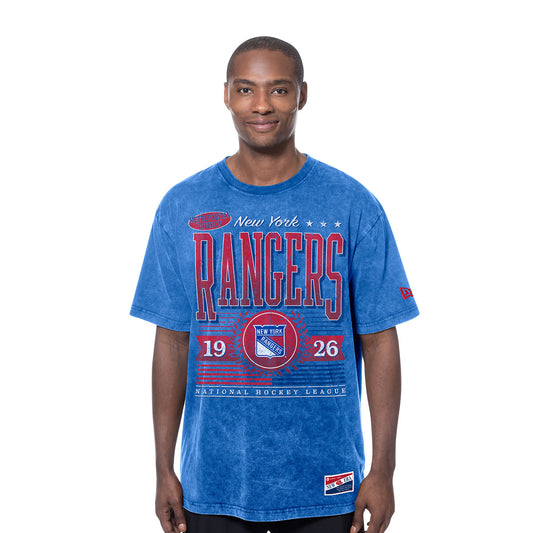 New Era Rangers Throwback Collection Oversized Mineral Wash Tee