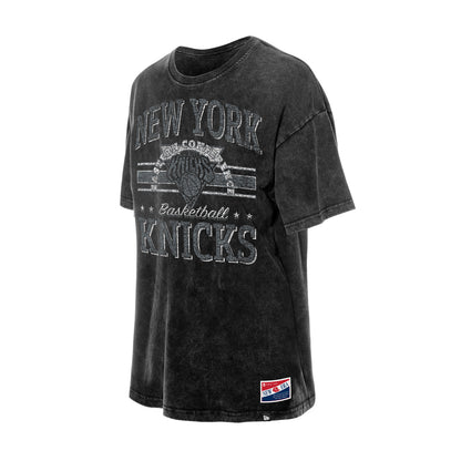 Women's New Era Knicks Throwback Collection Oversized Mineral Washed Tee