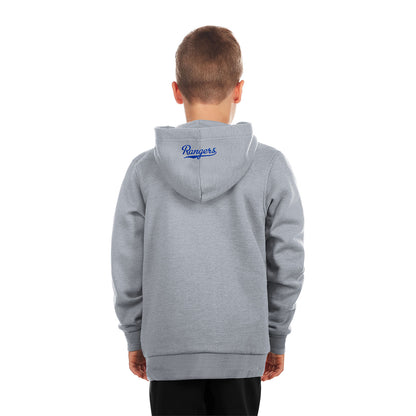 Youth New Era Rangers Logo Grey Hoodie