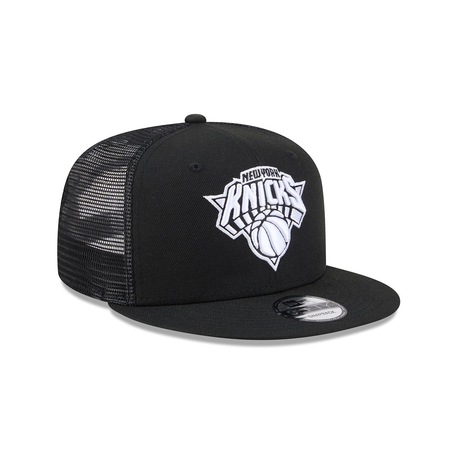 New Era Knicks Black/White Logo Trucker 950 Snapback – Shop