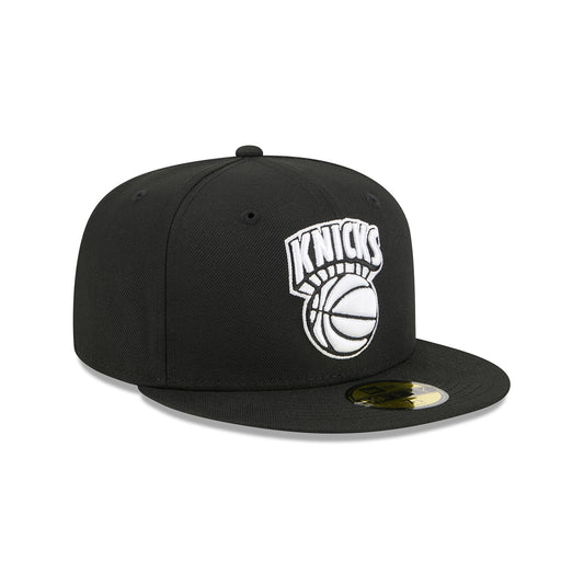 New Era Knicks HWC Black and White 5950 Fitted Hat