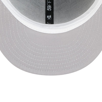 New Era Knicks HWC Black and White 5950 Fitted Hat - Under View