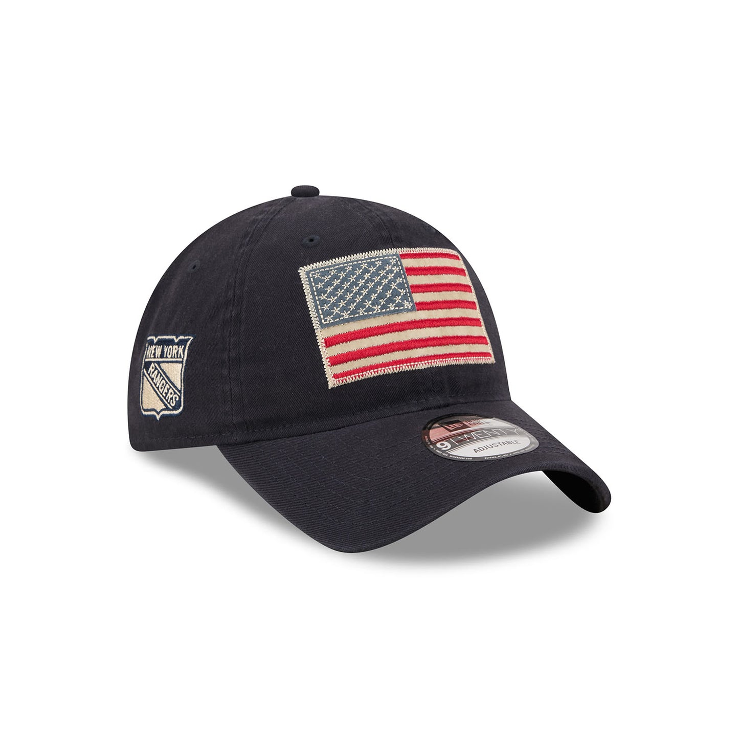 New Era Rangers American Flag 920 Adjustable Hat