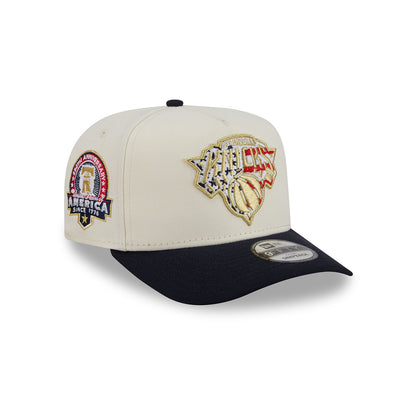 New Era Knicks Two Tone American Flag Logo 950 A Frame Snapback