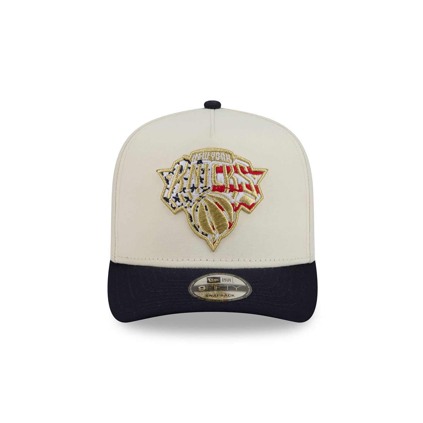 New Era Knicks Two Tone American Flag Logo 950 A Frame Snapback