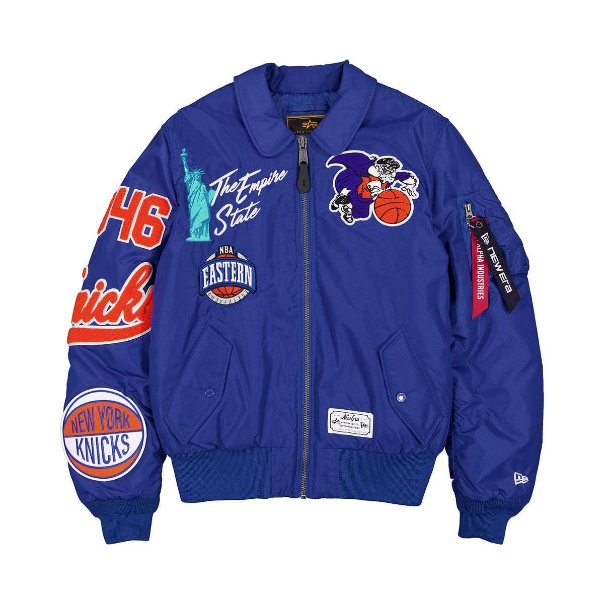 New Era Knicks Royal Alpha Full Zip Jacket