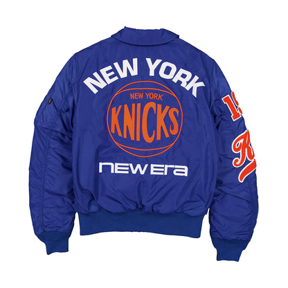New Era Knicks Royal Alpha Full Zip Jacket