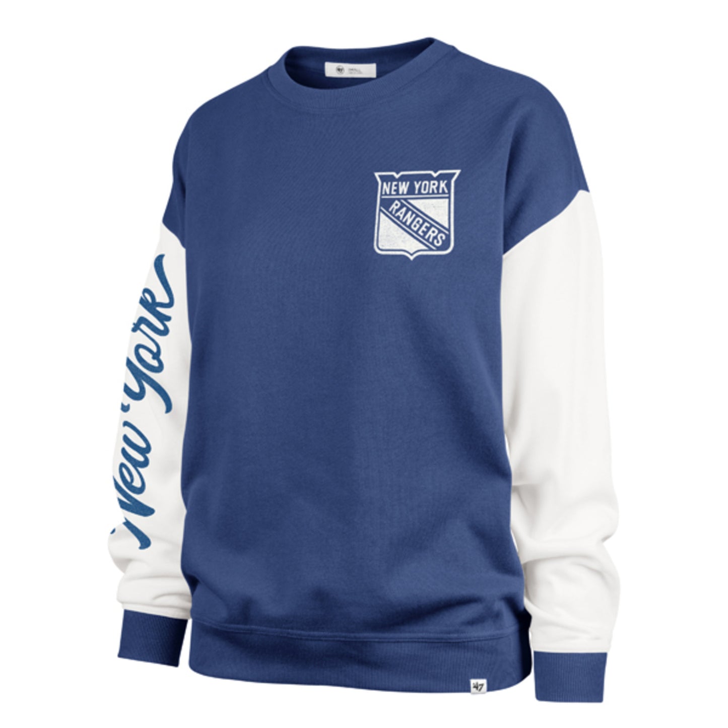 Women's '47 Brand Rangers Double Header Rise Andie Crew