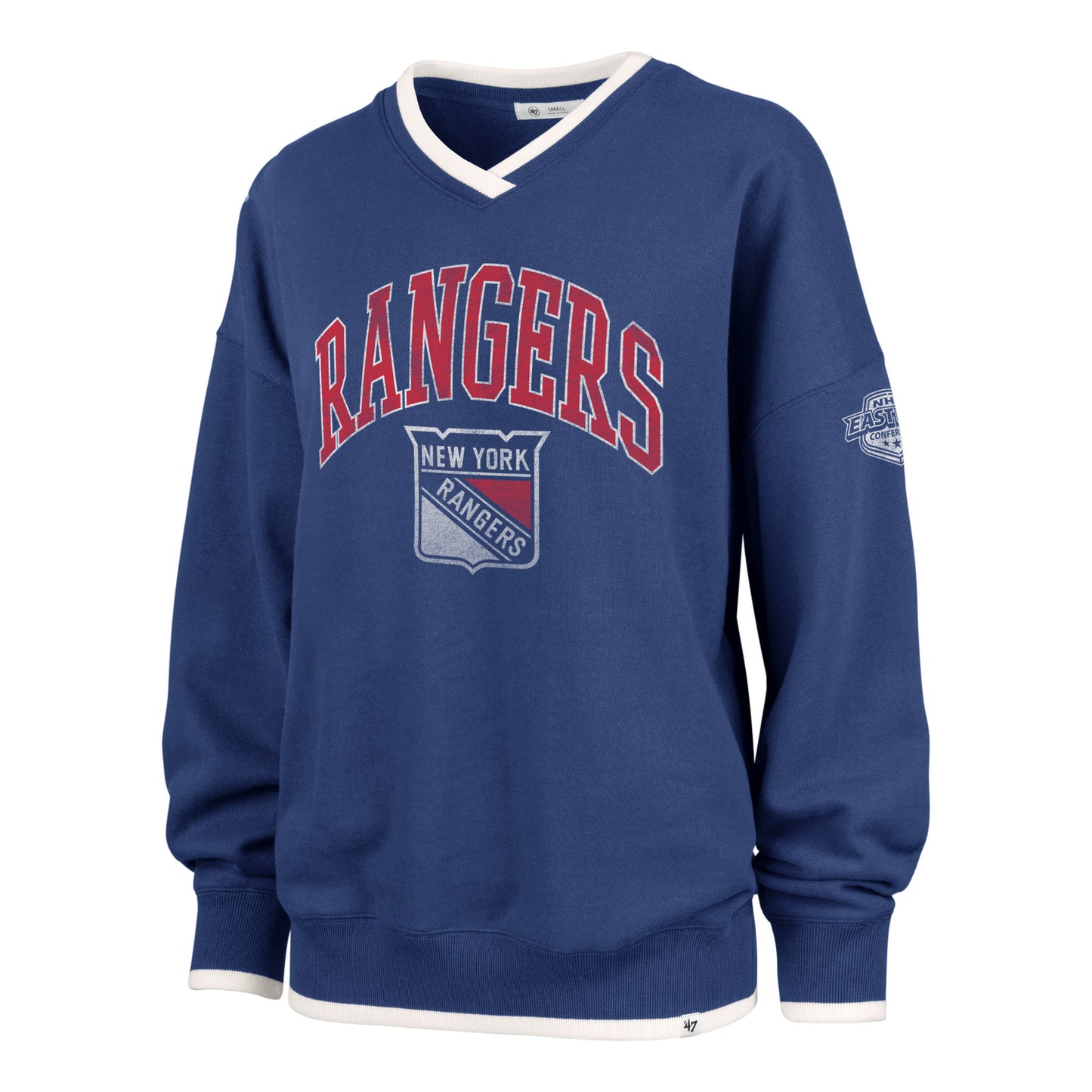 Women's '47 Brand Rangers Clubhouse Daze Pullover