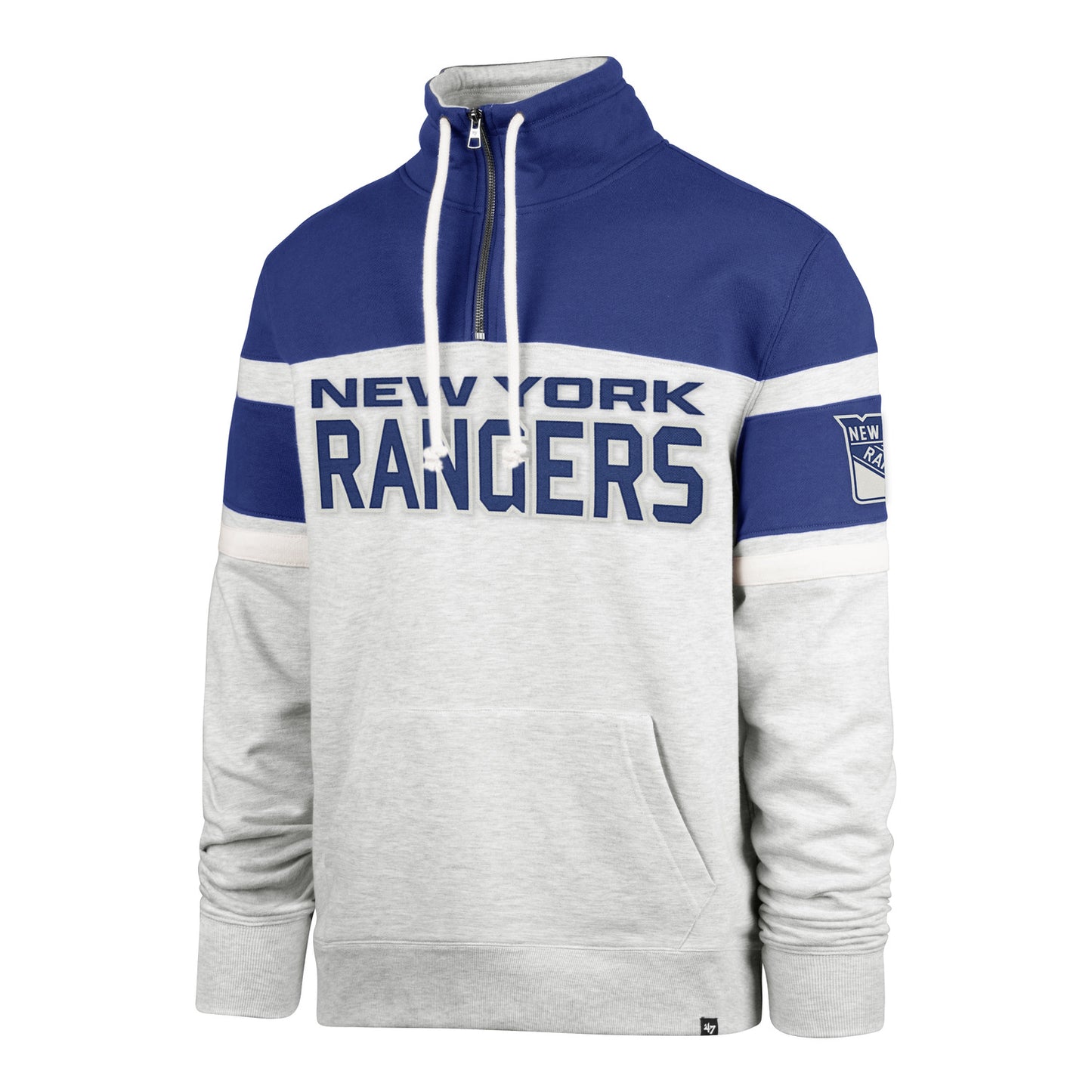 '47 Brand Rangers Double Header 1/4 Zip Fleece