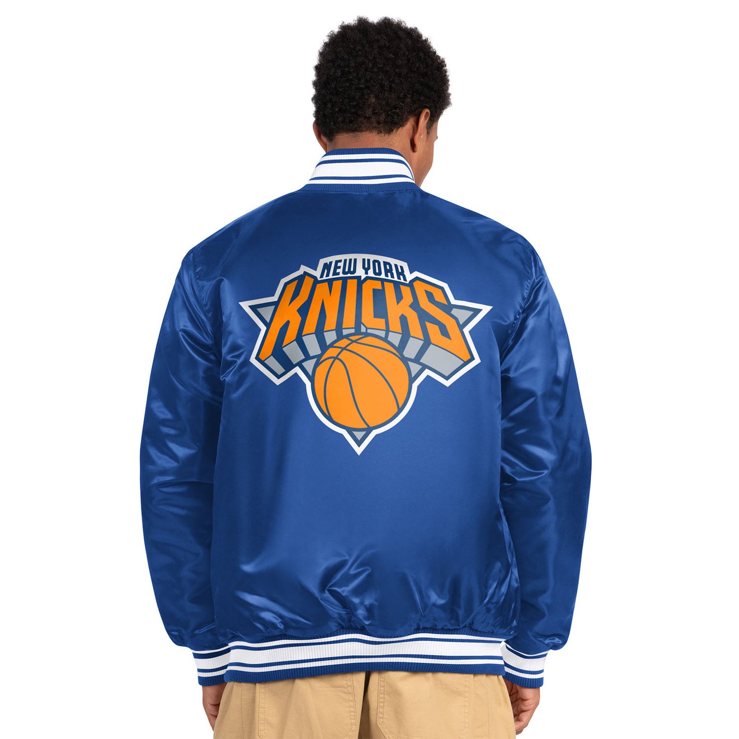 Starter Knicks Finals 2026 Satin Bomber Jacket