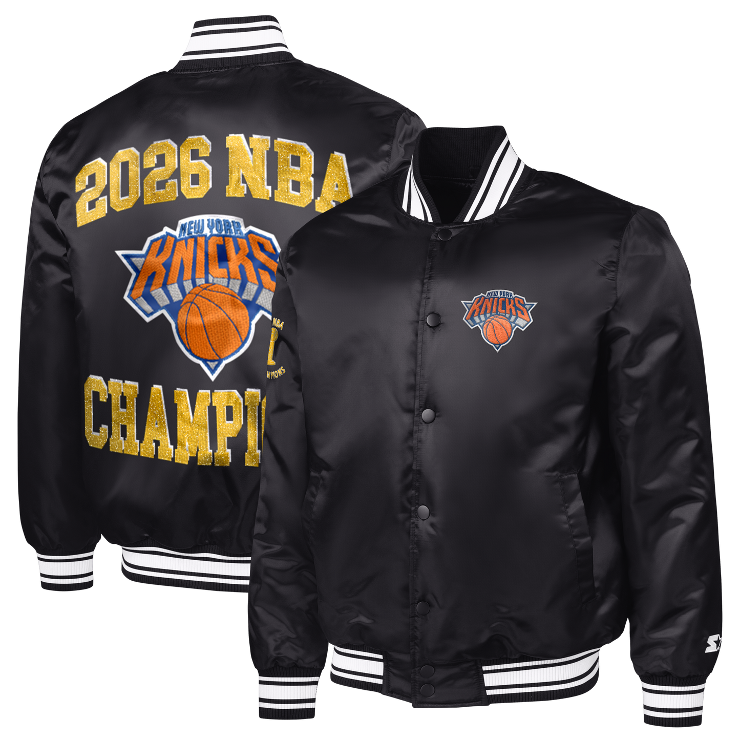Starter Knicks 2026 NBA Champions Satin Jacket