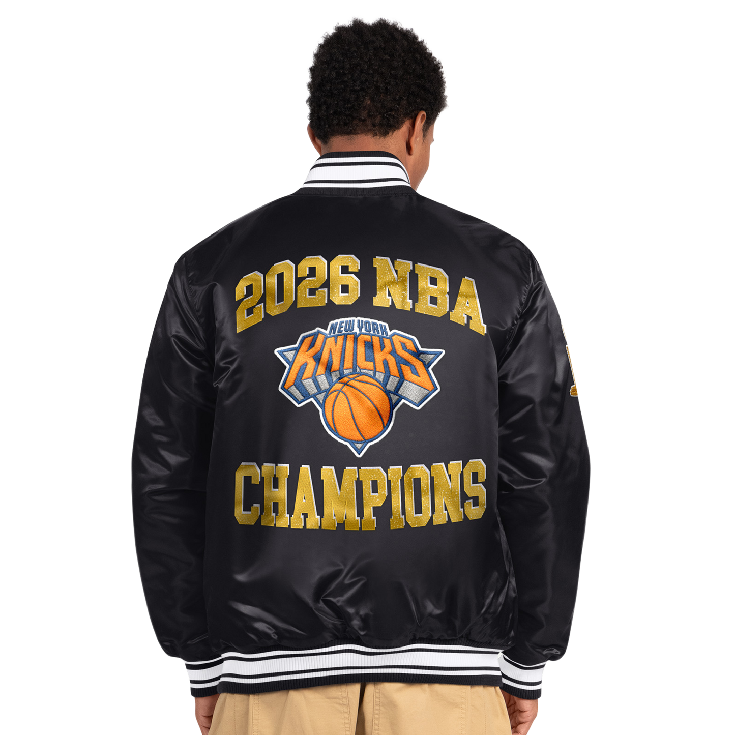 Starter Knicks 2026 NBA Champions Satin Jacket