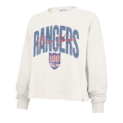 Women's '47 Brand Rangers Centennial Sydney Longsleeve