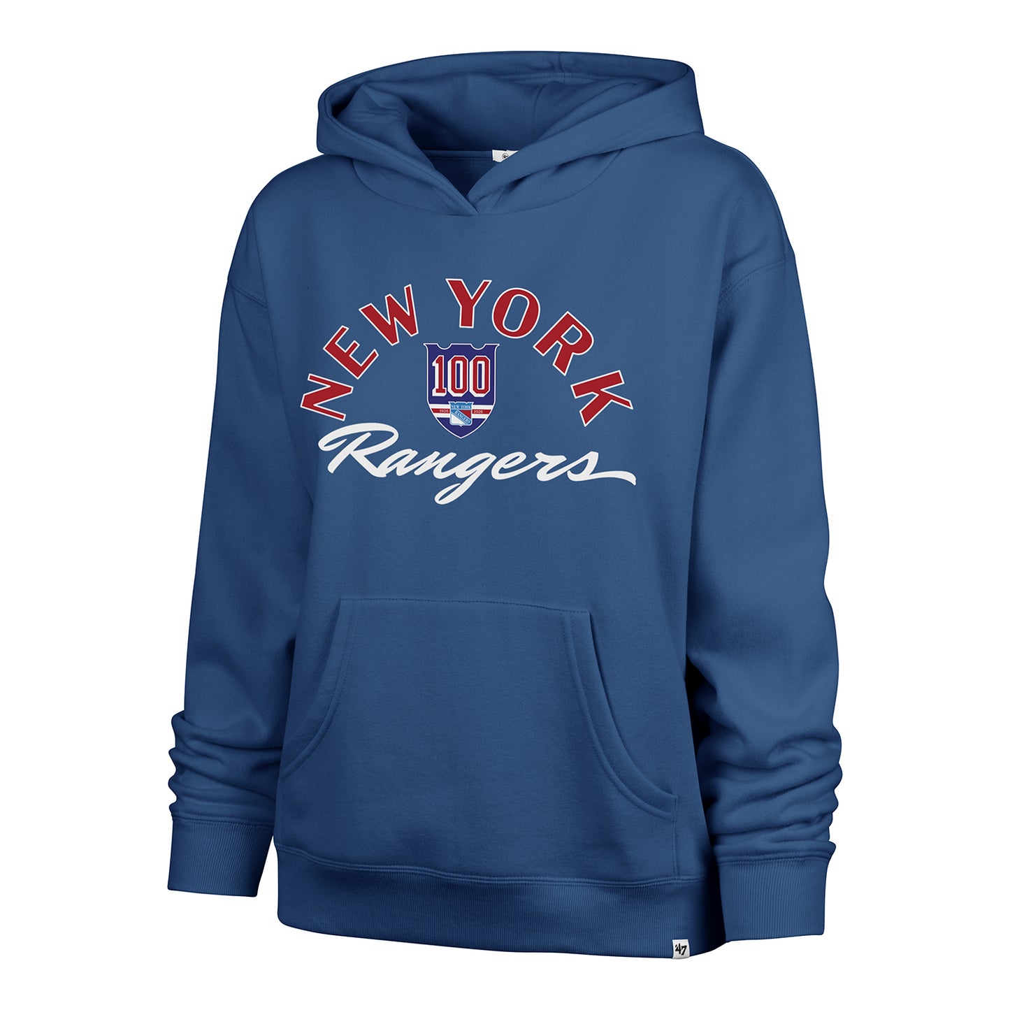 Women's '47 Brand Rangers Centennial Naomi Hoodie