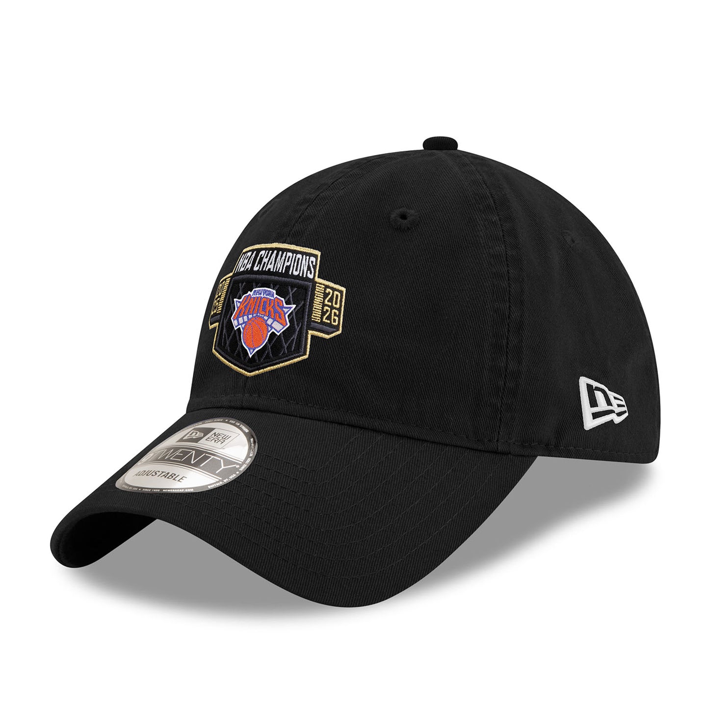 New Era Knicks 2026 NBA Champions Replica 920 Black Locker room Adjustable