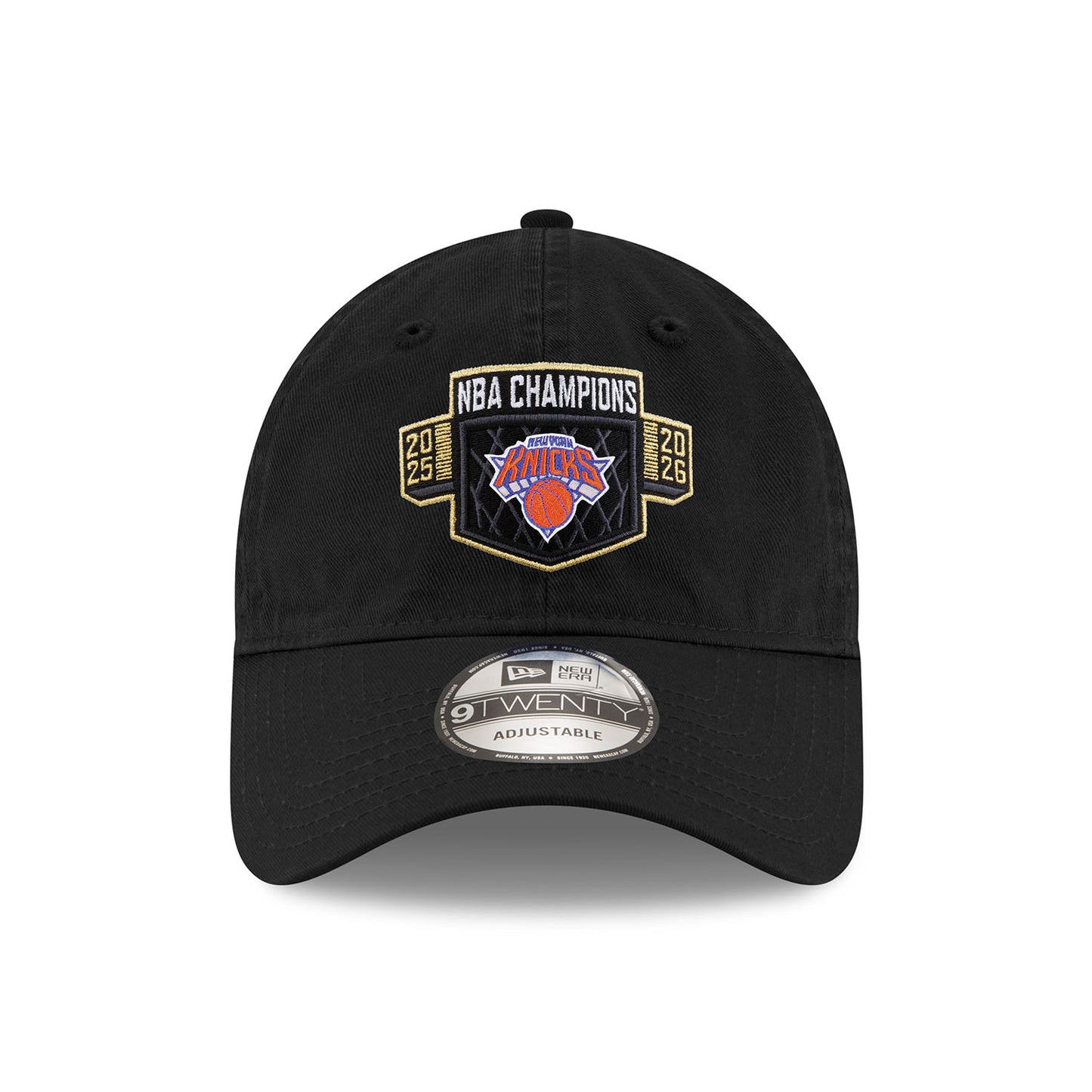 New Era Knicks 2026 NBA Champions Replica 920 Black Locker room Adjustable