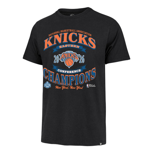 '47 Brand Knicks 26 Eastern Conference Finals Champions Black Franklin Tee