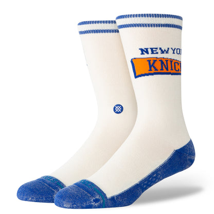 Stance Knicks White/Royal Victory Crew Sock