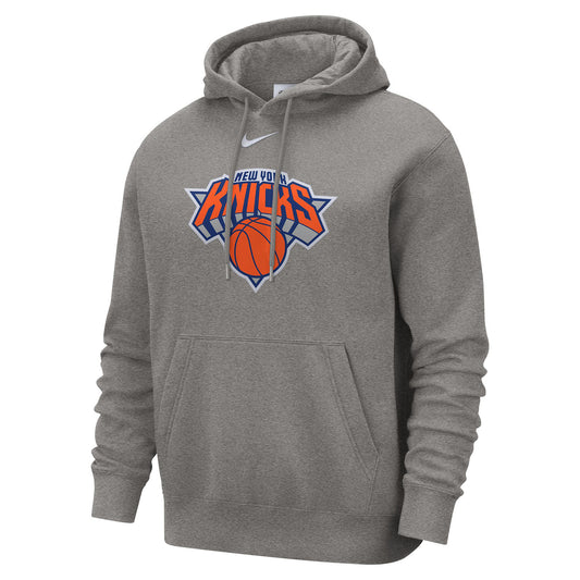 Nike Knicks Grey Club Primary Logo Hood