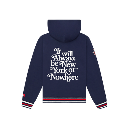 NYON x Rangers Navy Motto Hoodie