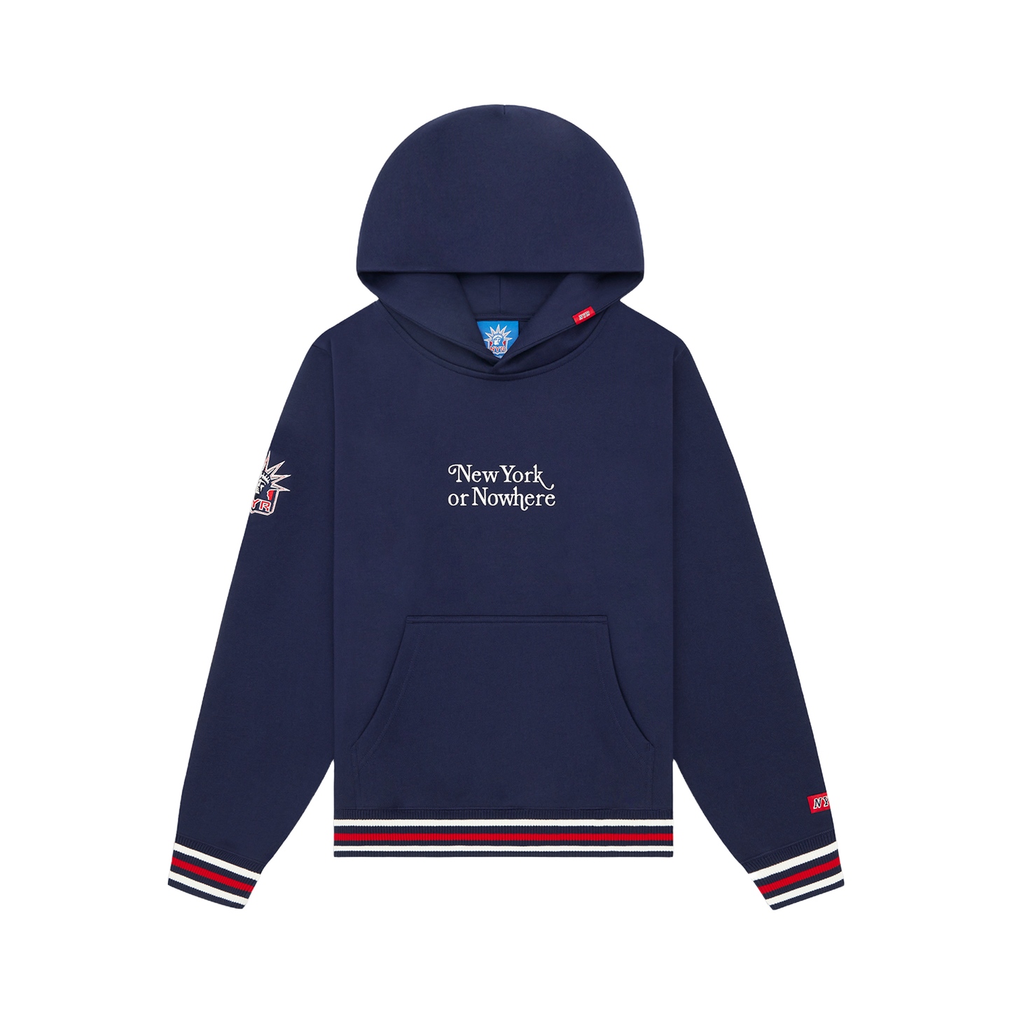 NYON x Rangers Navy Motto Hoodie