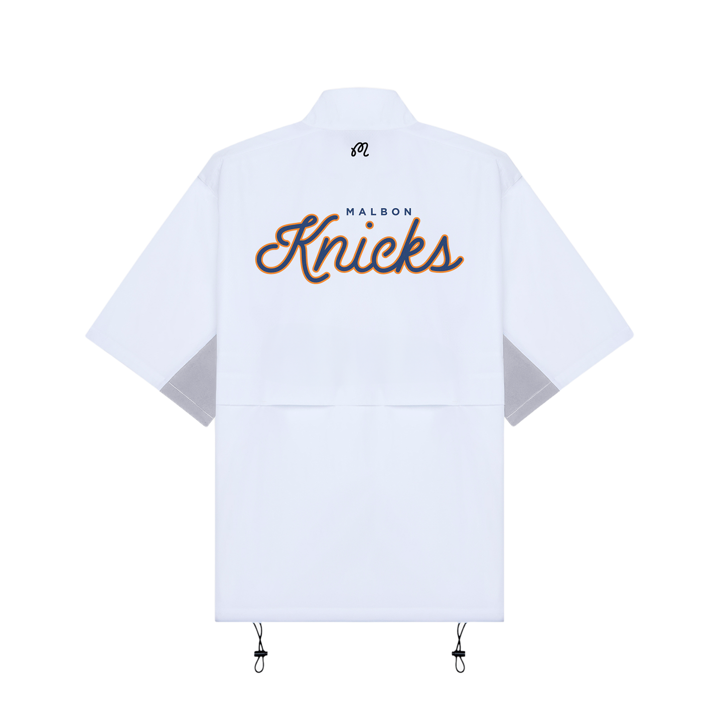 Malbon x Knicks White Windshirt Pullover