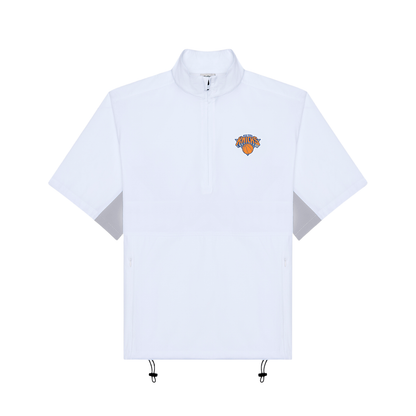 Malbon x Knicks White Windshirt Pullover