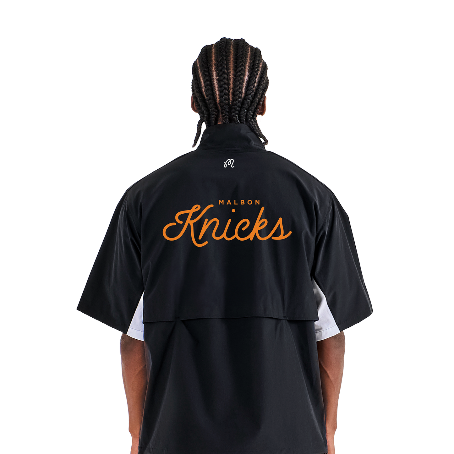 Malbon x Knicks Black Windshirt Pullover
