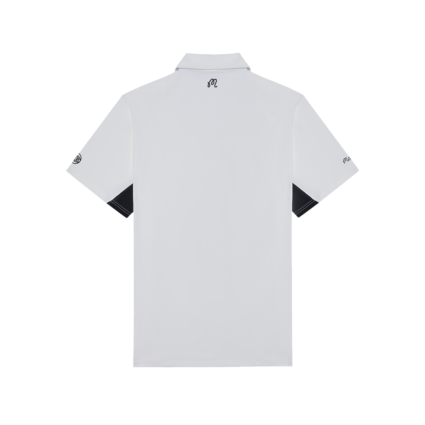 Malbon x Knicks White Evergreen Paneled Performance Pique Polo