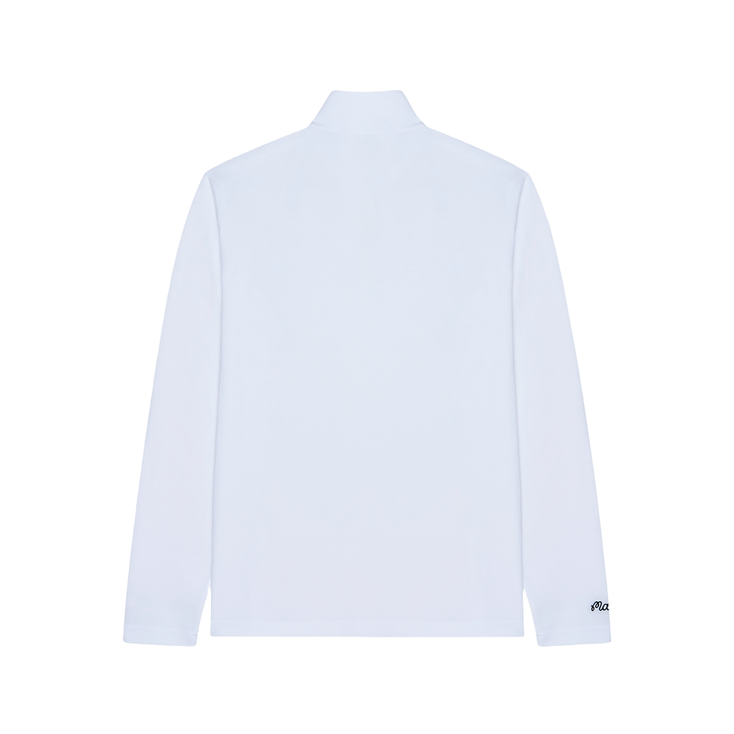 Malbon x Knicks White Evergreen Performance Quarter Zip Pullover