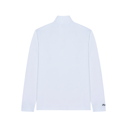 Malbon x Knicks White Evergreen Performance Quarter Zip Pullover