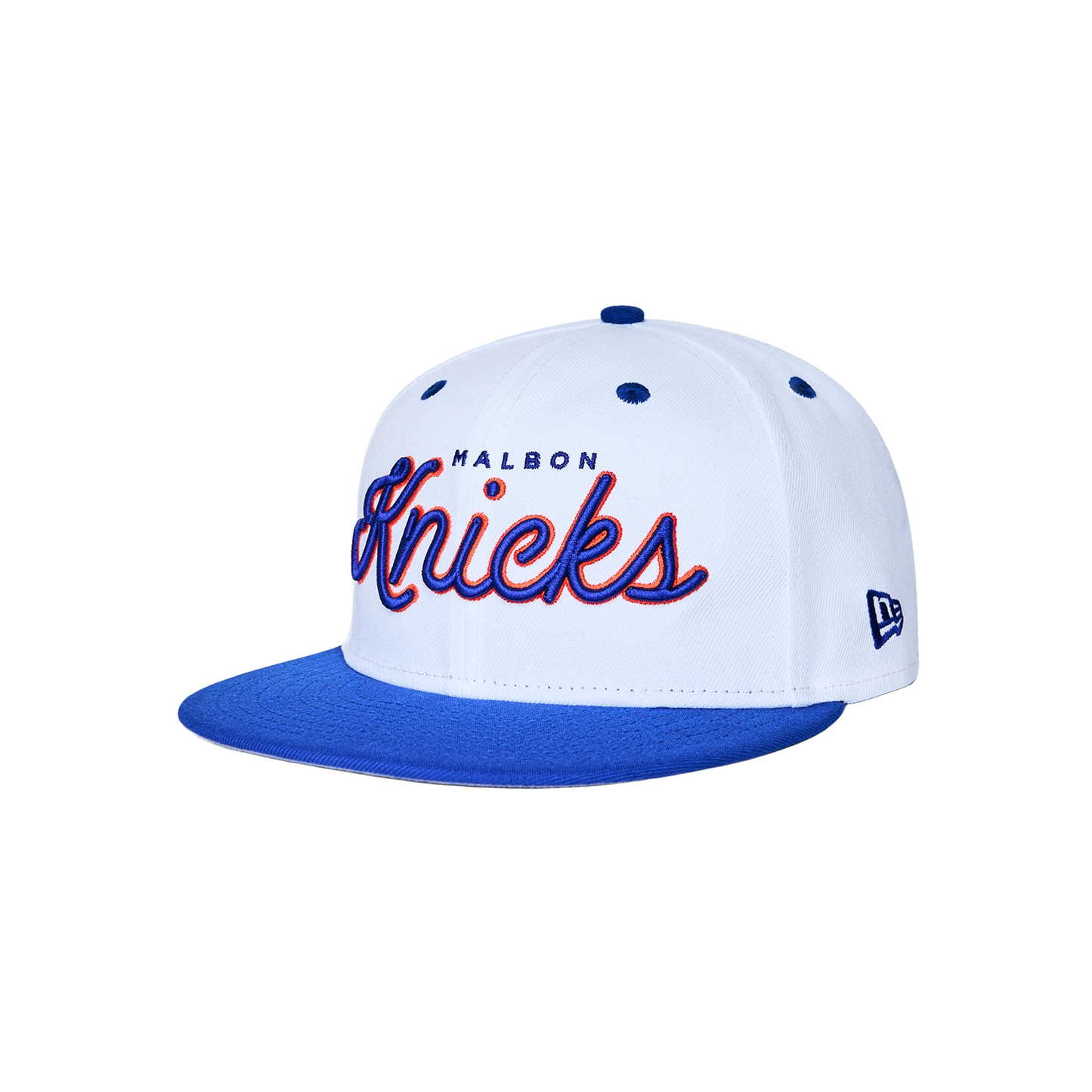 New Era Malbon x Knicks Two-Tone White/Royal 5950 Fitted Cap
