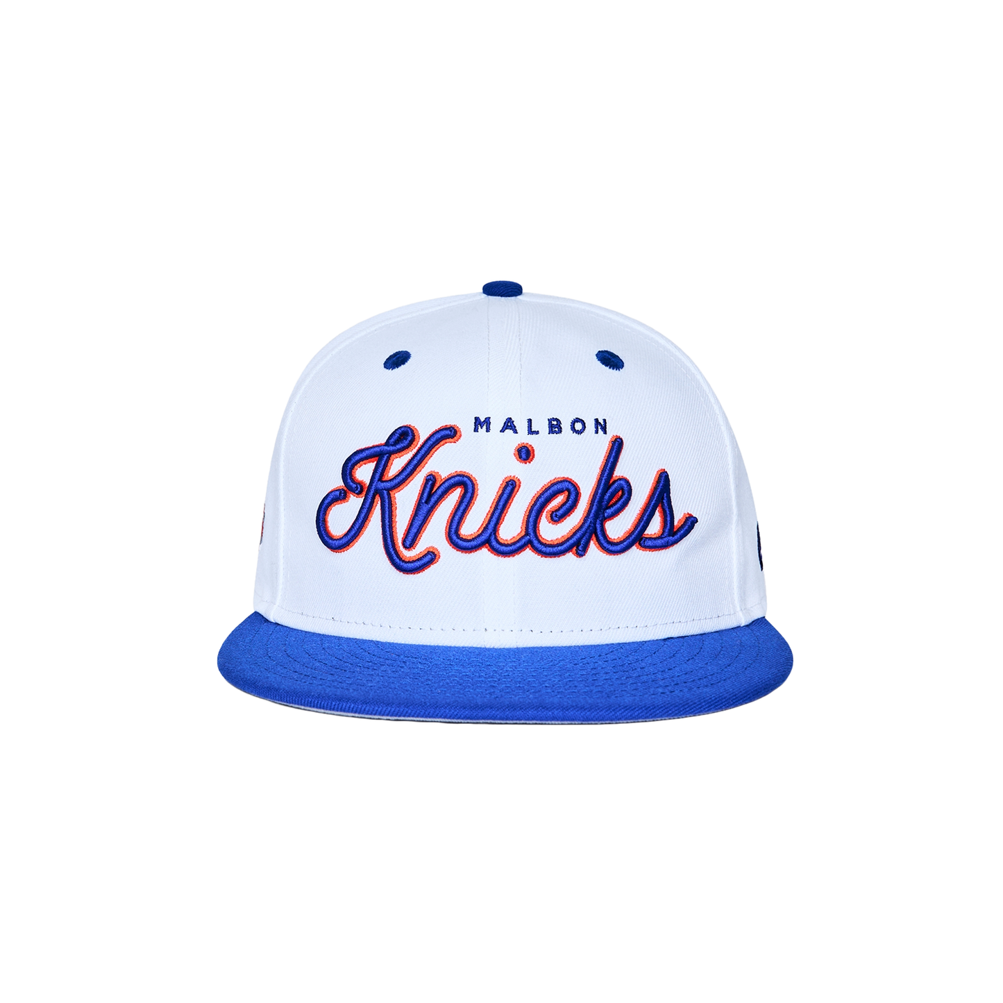 New Era Malbon x Knicks Two-Tone White/Royal 5950 Fitted Cap