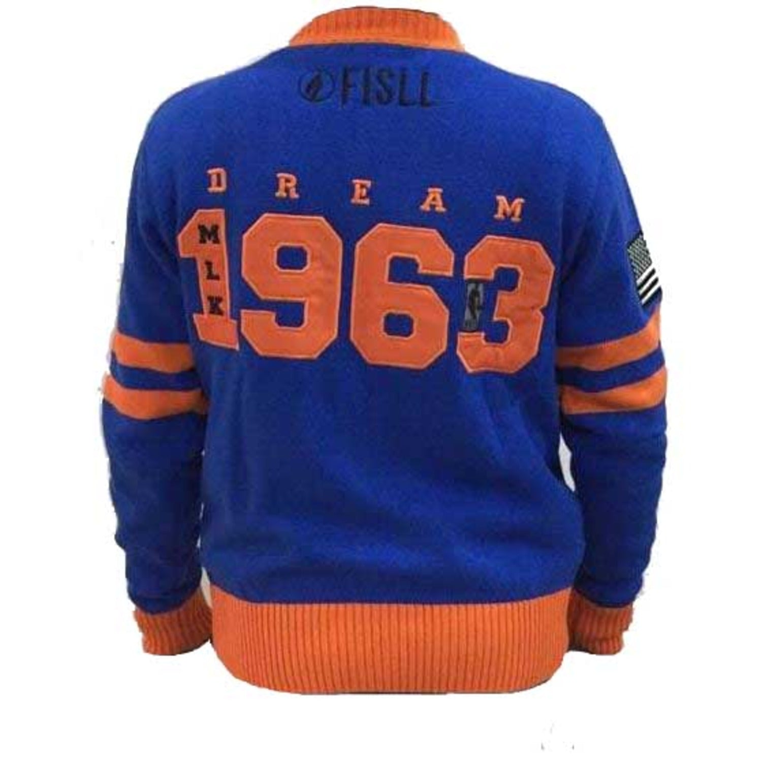 FISLL Knicks Black History Collection Cardigan Sweater - Back View