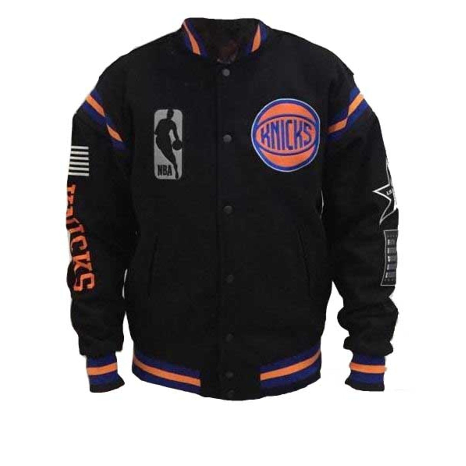 Black store knicks jacket