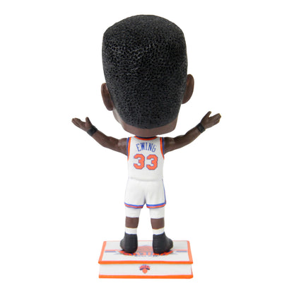 New York Knicks Patrick Ewing Mini Bighead Bobblehead - Back View