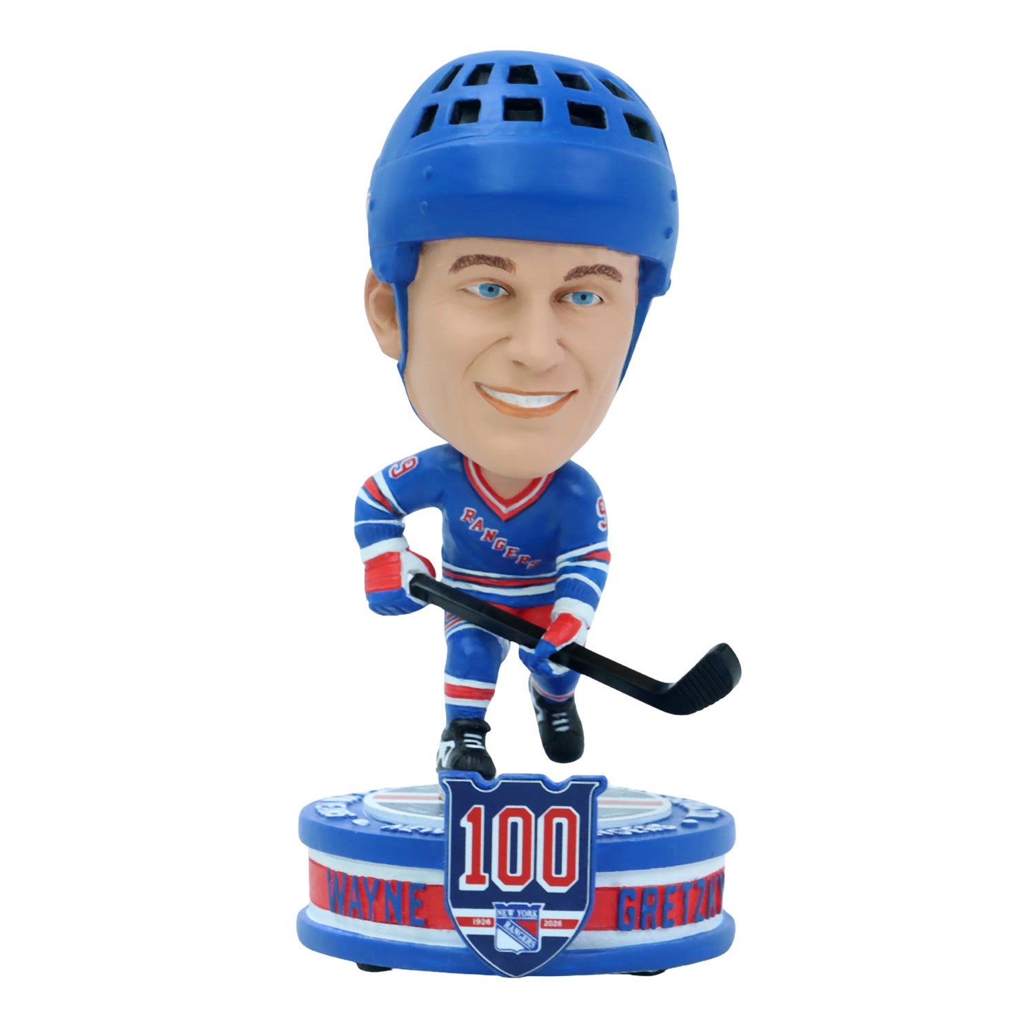 Wayne Gretzky Rangers Exclusive Centennial Edition Bobblehead - Front View