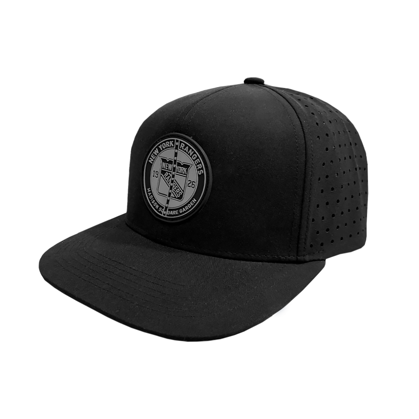 We Bleed Blue Rangers Center Ice Garden Ceiling Hat - Side View