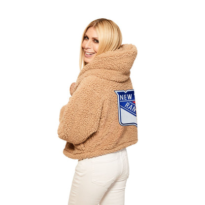 Jill Martin Rangers Cream Cropped Sherpa Lounger