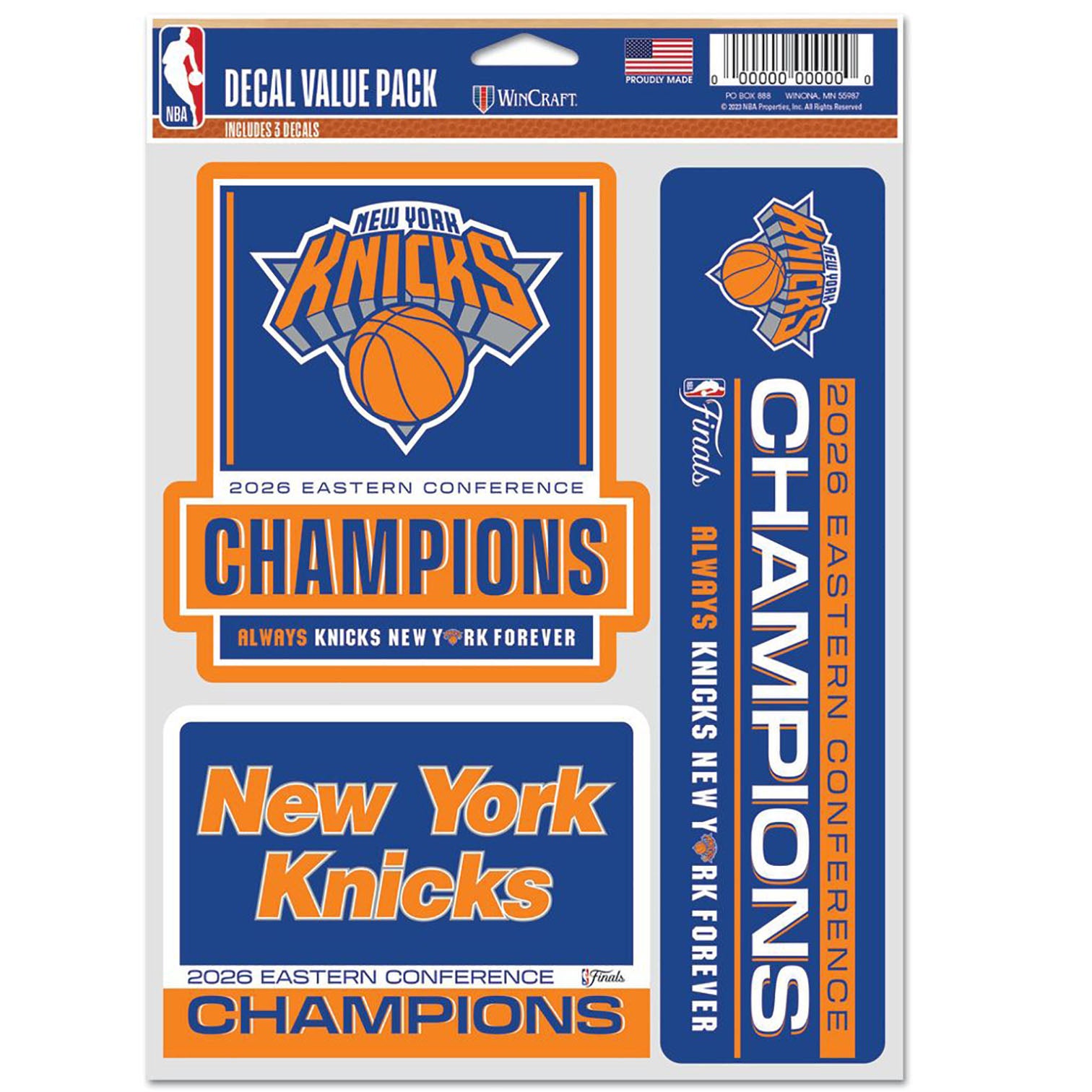 Knicks Playoffs 26 Eastern Conference Champs Decal – Shop Madison