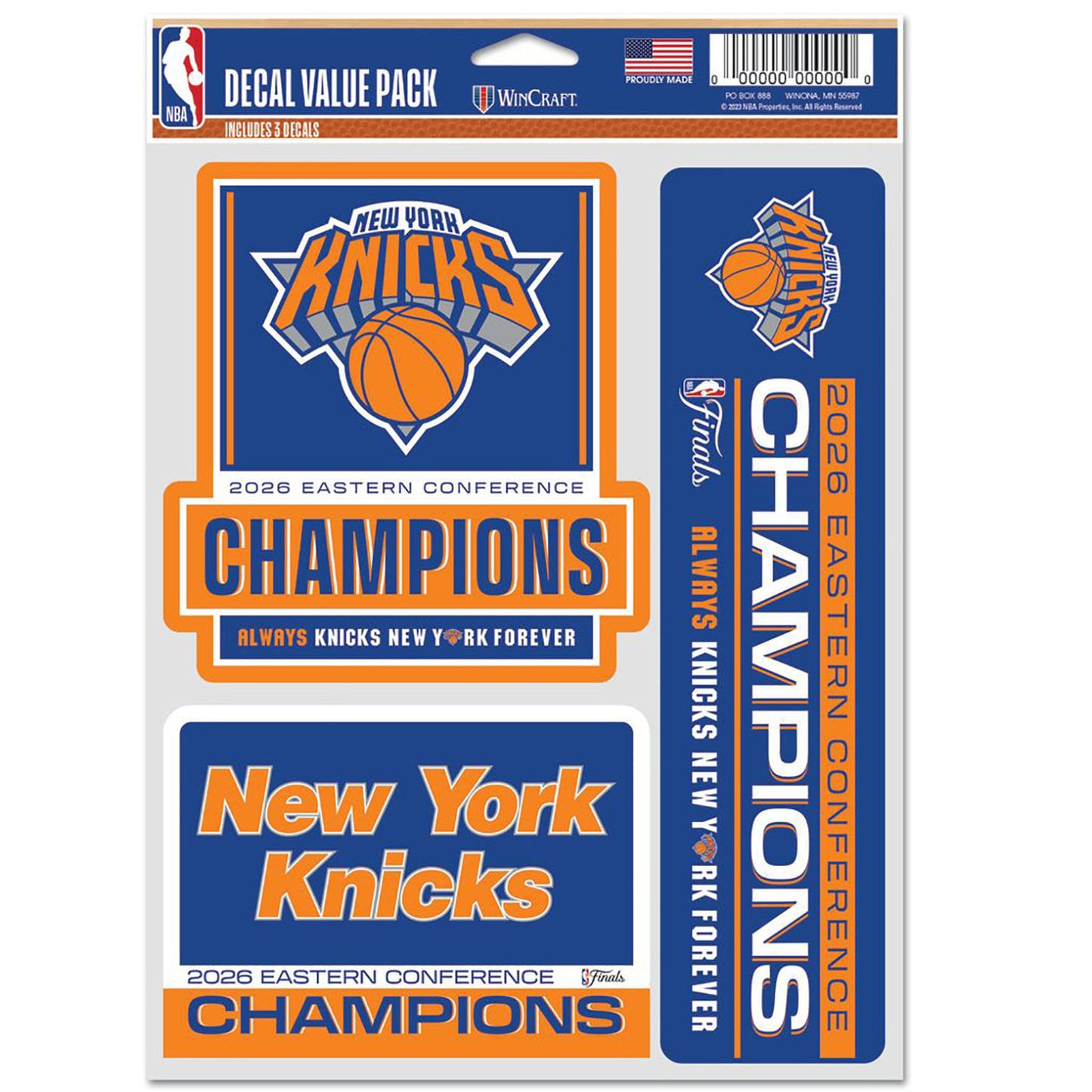 Knicks Playoffs 26 Eastern Conference Champs Decal