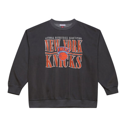 Mitchell & Ness Knicks Downtown Collection Fleece Crew - Front View