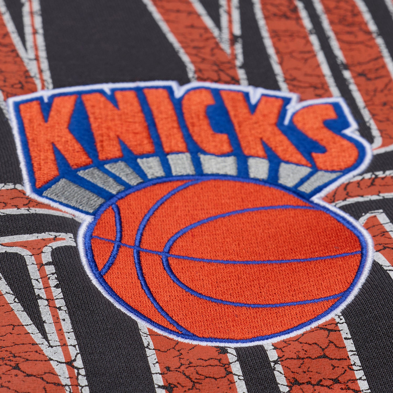 Mitchell & Ness Knicks Downtown Collection Fleece Crew - Patch View