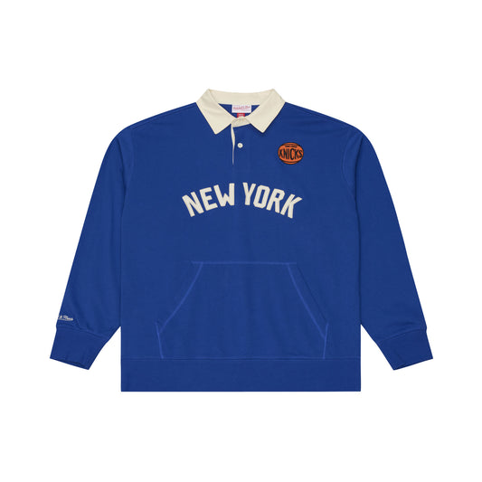 Mitchell & Ness Knicks Retro Roots Polo Longsleeve