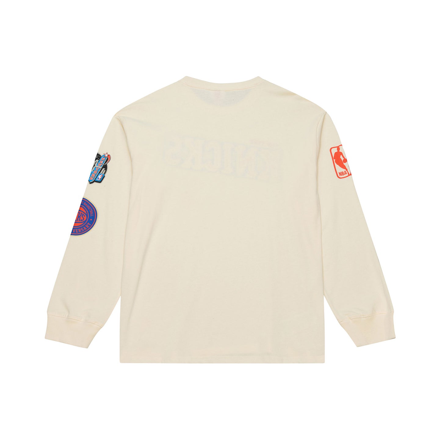 Mitchell & Ness Knicks Dusted Collection Training Camp Longsleeve Tee - Back View