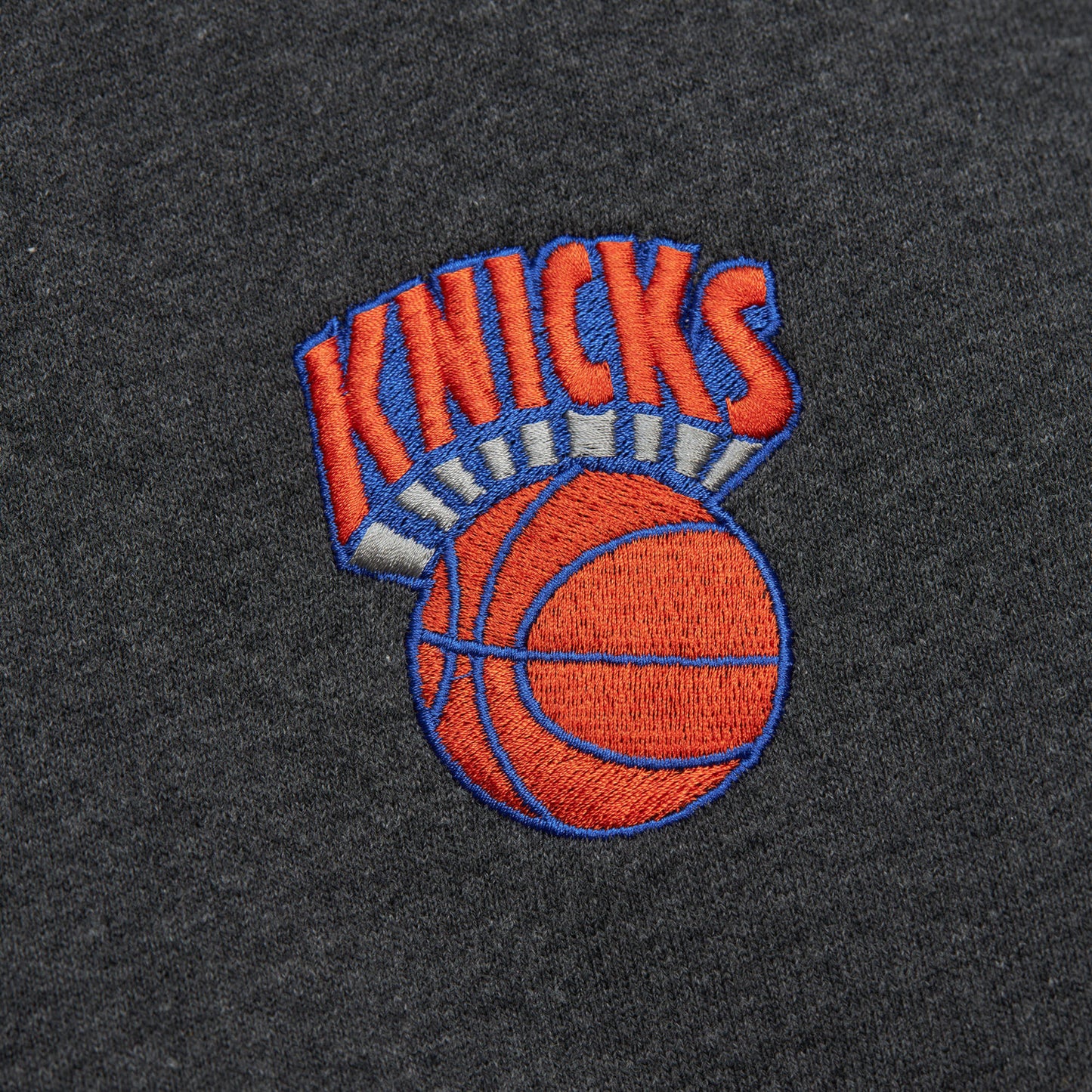 Women's Mitchell & Ness Knicks Oversized Graphic Heather Sweatshirt