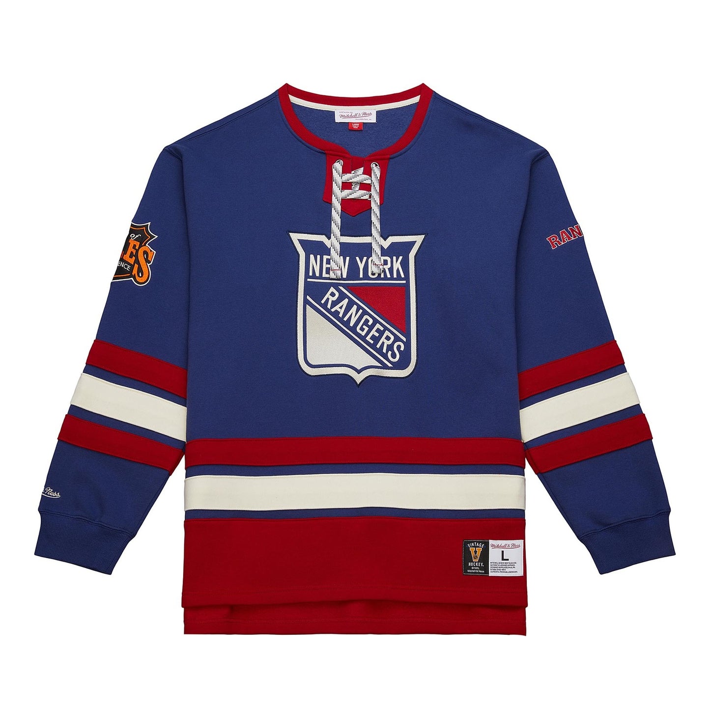 Mitchell & Ness Rangers Heritage Lace Up Crew