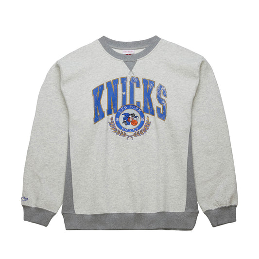 Mitchell & Ness Knicks Vintage Premium Fleece Crew