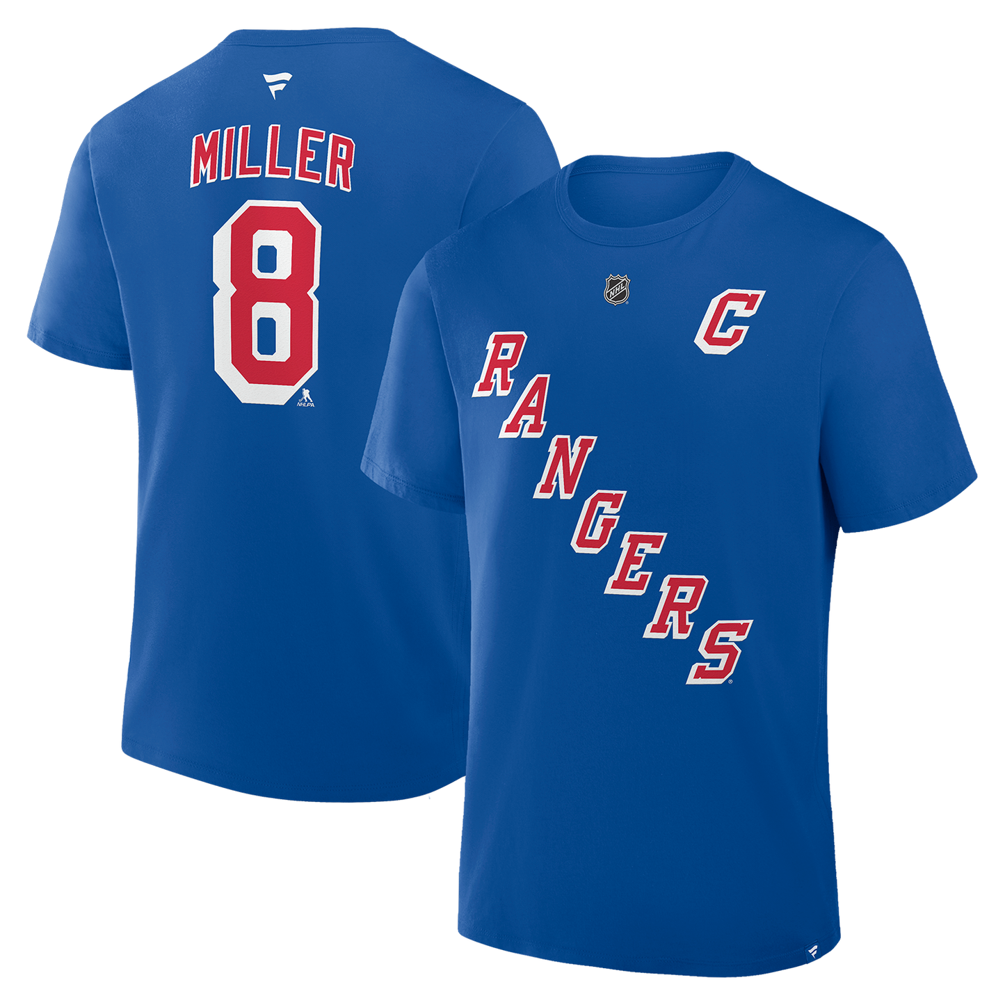 J.T. Miller Captain Rangers Name & Number T-Shirt